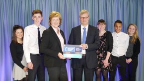 Investors In young adults Award, Perm Sec, Barbara Allison and contemporary Apprentices - resized