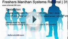 Freshers Manthan Systems Referral | Graduate Engineer